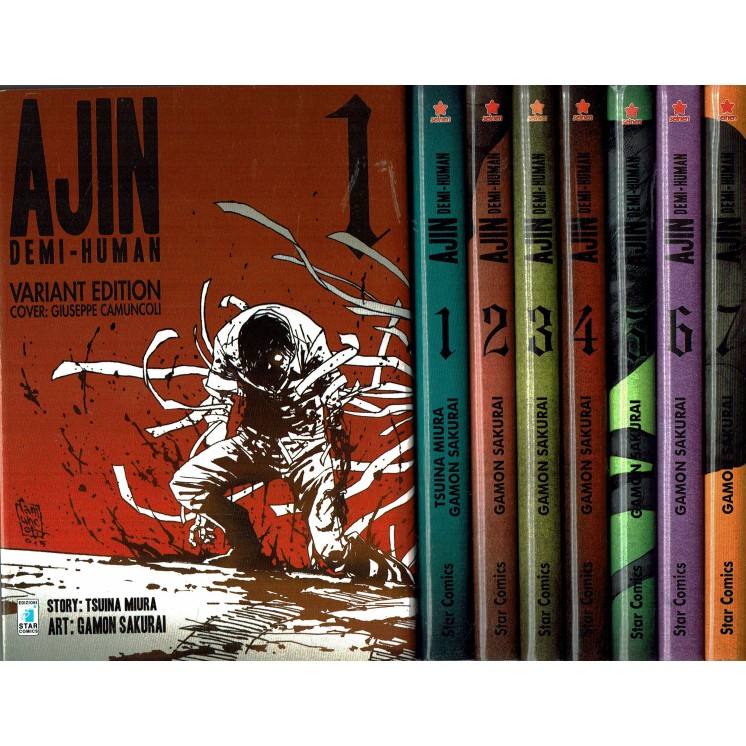 Ajin Demi Human 1/15 serie COMPLETA + 1 VARIANT ed. star Comics SC01