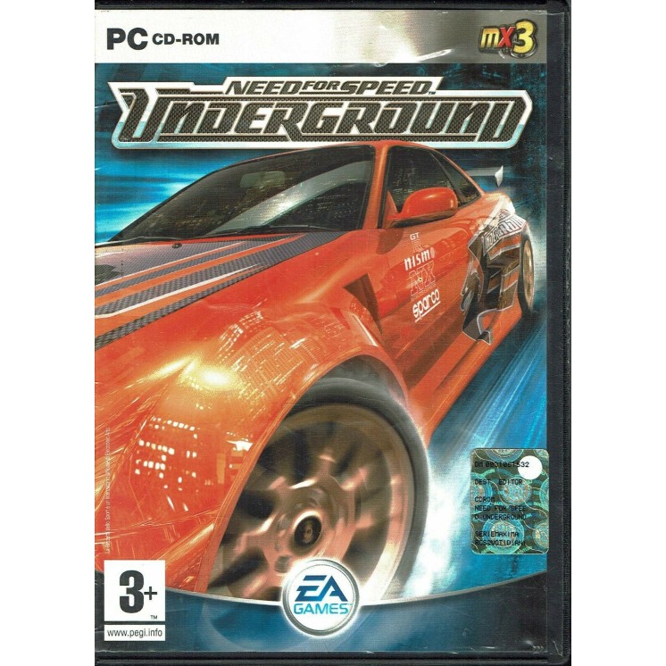 Videogioco PC NFS NEED FOR SPEED UNDERGROUND 3+ EA Games 