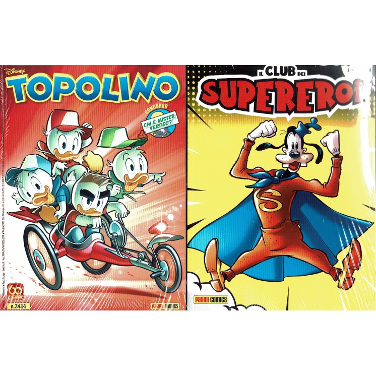 Topolino n.3424 con allegato Club Supereroi ed. Panini FU25