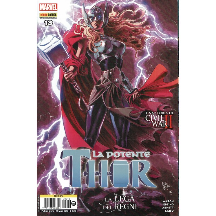 Thor n.214 la potente Thor di Aaron ed. Panini Comics