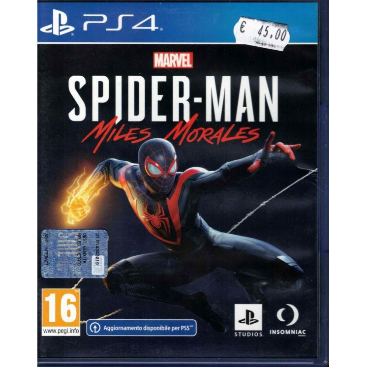 Videogioco Playstation 4 Marvel's Spider-Man Miles Morales SPIDERMAN ITA 16+