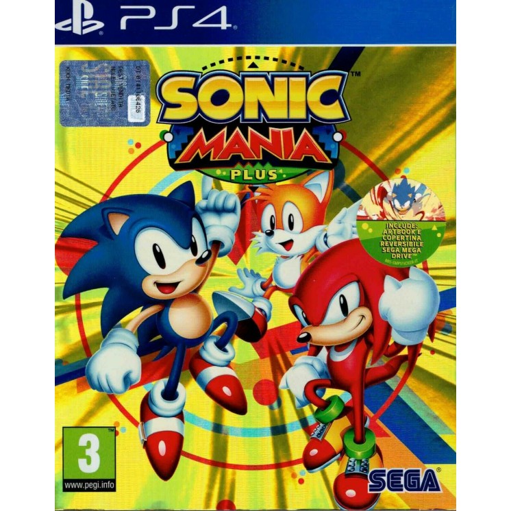 Videogioco Playstation 4 Sonic Mania Plus 3+ SEGA 2018 libretto
