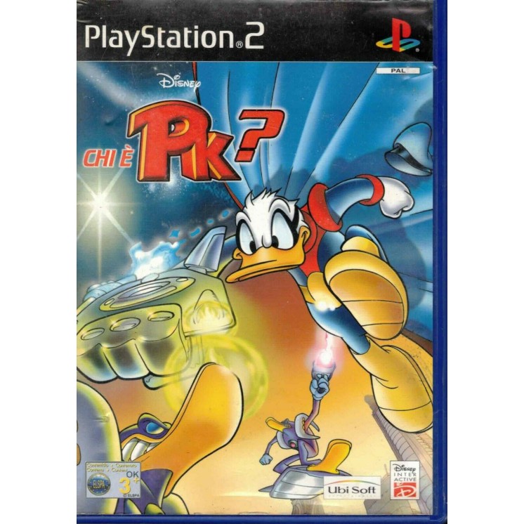 Videogioco Playstation 2 DISNEY PAPERINO CHI È PK? Paperinik PS2 PAL ITA librett