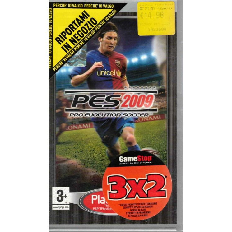 Videogioco PSP PES PRO EVOLUTION SOCCER 2009 3+ ITA libretto 