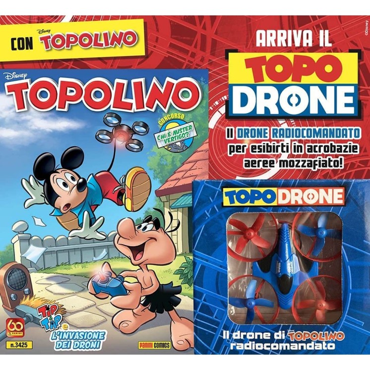 Topolino n.3425 con allegato gadget DRONE ed. Panini FU25