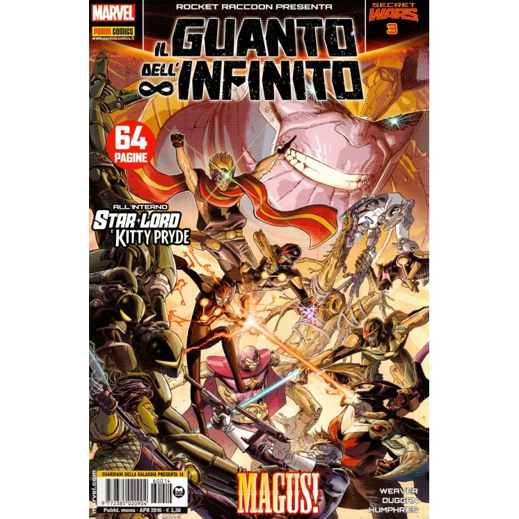 GUARDIANI DELLA GALASSIA presenta 14 Star Lord ed.Panini