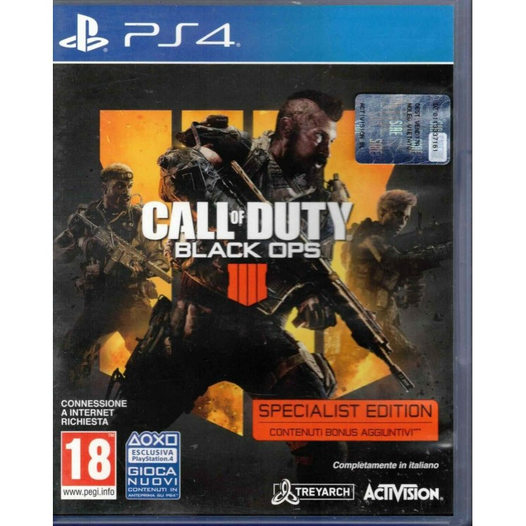 Videogioco Playstatio 4 Call of duty black ops 4 Specialist Edition ITA 18+ 