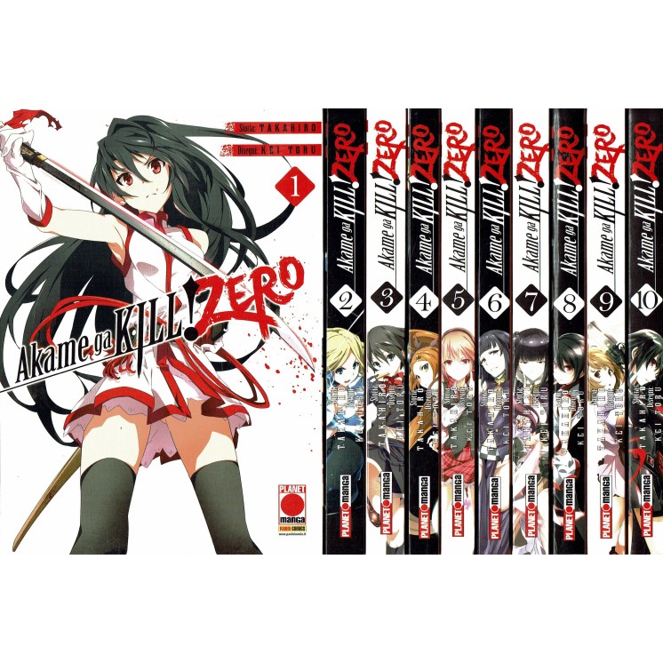 Akame ga KILL! ZERO 1/10 serie COMPLETA di Takahiro RISTAMPE ed. Panini SC01