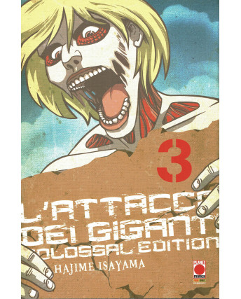 L'Attacco dei Giganti  3 Colossal edition di H. Isayama ed. Panini NUOVO