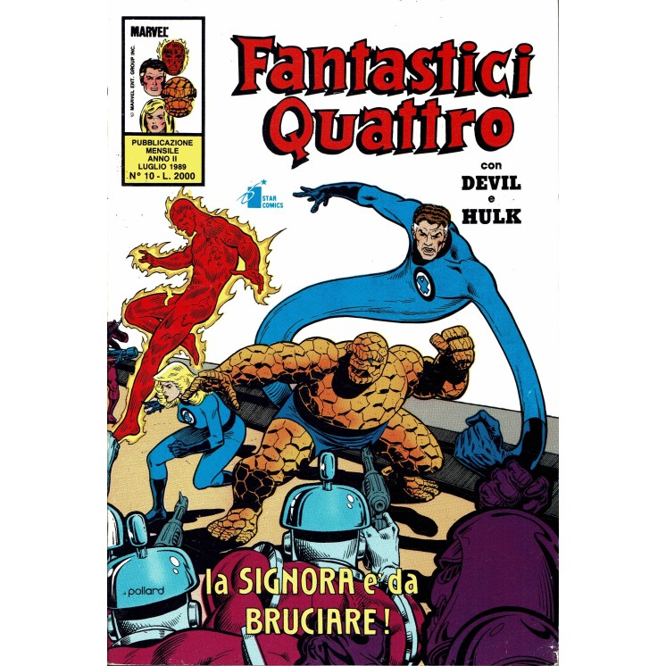 Fantastici Quattro n. 10 la signora è da bruciare ed. Star Comics  