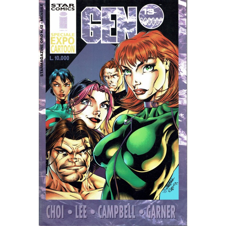 Star magazine oro n.12 Gen 13 VARIANT Expocartoon di Lee Campbell ed. Star C 