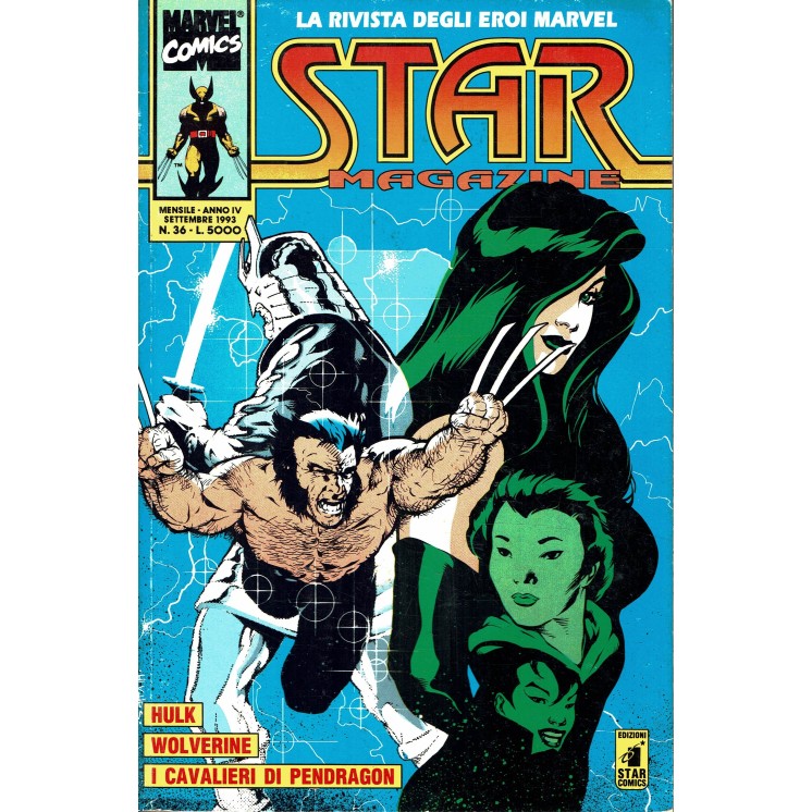 Star Magazine la rivista degli Eroi Marvel n.36 Hulk Wolverine ed. Star 