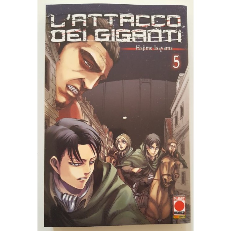 L'Attacco dei Giganti n. 5 di Hajime Isayama Ristampa ed. Panini