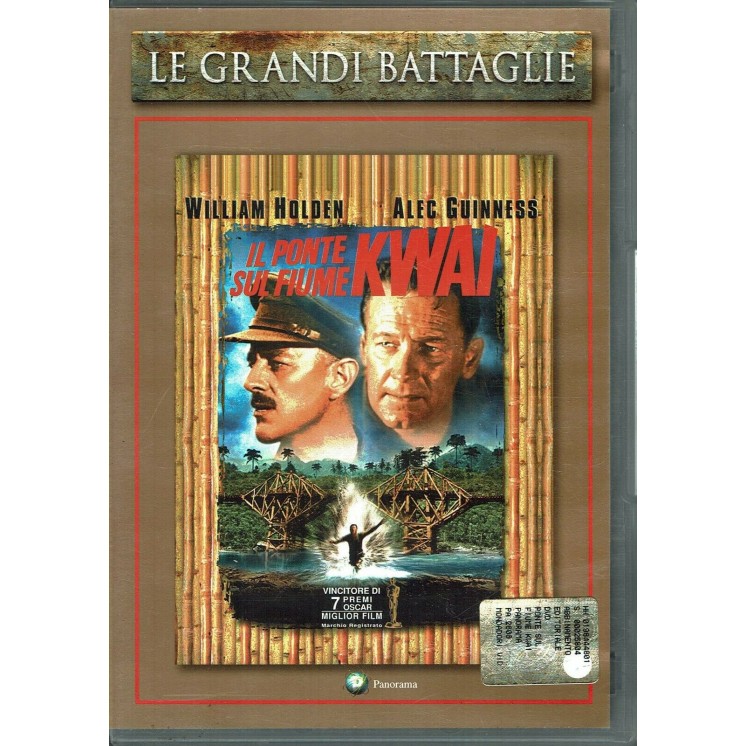 Il ponte sul fiume Kwai DVD serie le grandi battaglie con Holden Guinness USATO