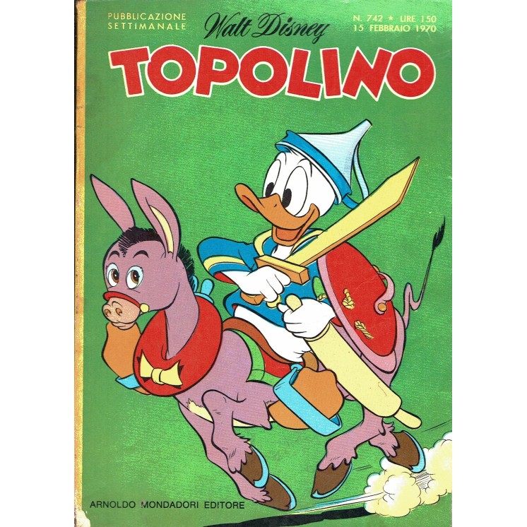 Topolino n. 742 febbraio 1970 ed. Walt Disney - Mondadori