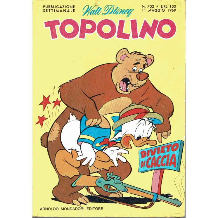 Topolino n. 702 maggio 1969 ed. Walt Disney - Mondadori