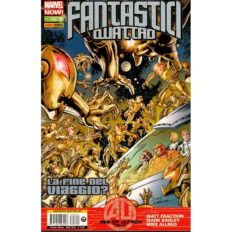 Fantastici Quattro n.349 Marvel Now  5 ed.Panini