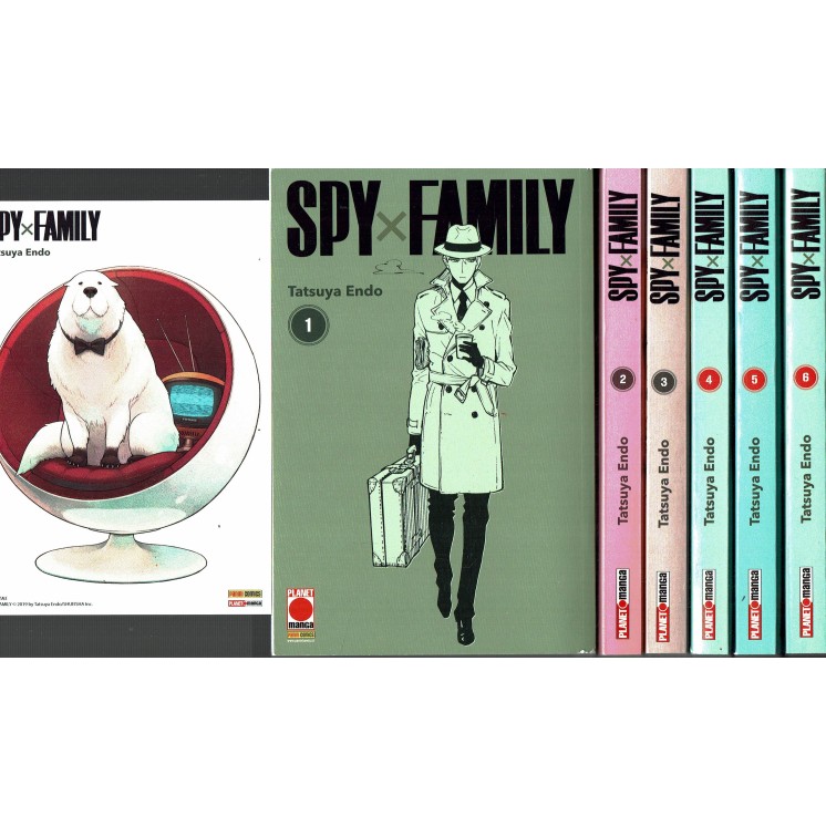 Spy x Family 1/8 1 2 3VARIANT 4 Cartolina di Tatsuya Endo ed. Panini