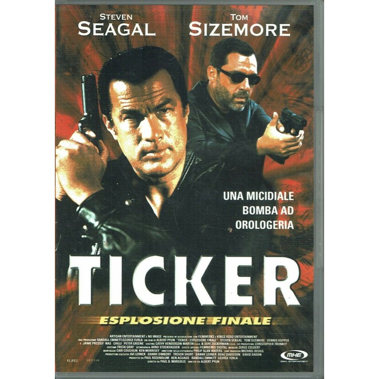 DVD TICKER ESPLOSIONE FINALE Steven Seagal Tom Sizemore ITA USATO