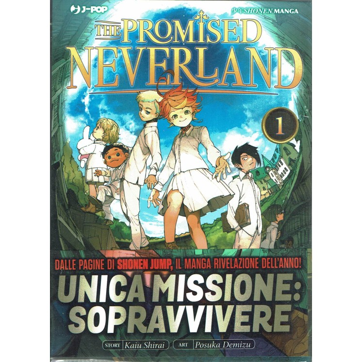 the Promised Neverland  1 unica missione sopravvivere FASCETTA ed. J-POP 
