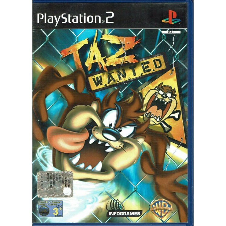 Videogioco Playstation 2 TAZ WANTED PS2 Ita USATO libretto 3+