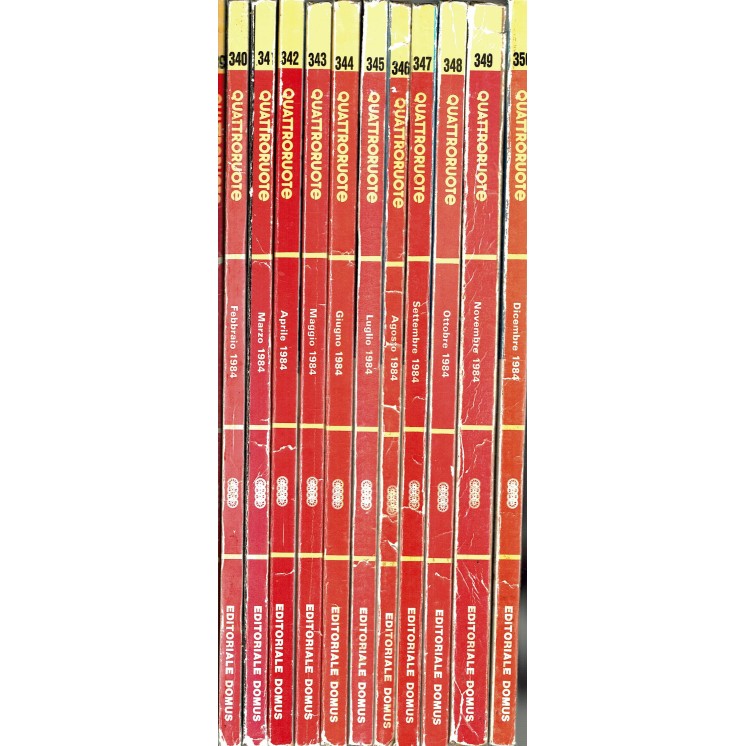 Quattroruote annata 1984 completa ed. Domus SS10