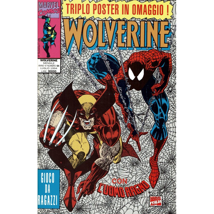 Wolverine n. 54 con triplo POSTER ed. Marvel