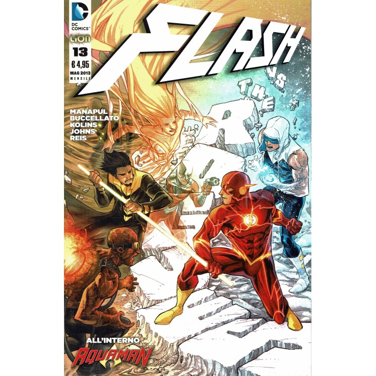 Flash n.13 con Aquaman di Buccellato ed. Lion  