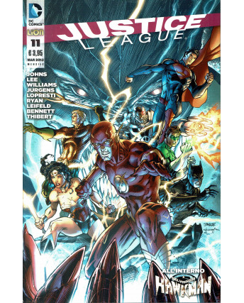 JUSTICE LEAGUE n.11 con Hawkman di Johns ed. LION 