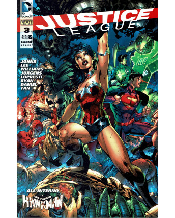 JUSTICE LEAGUE n. 3 con Hawkman di Johns ed. LION 