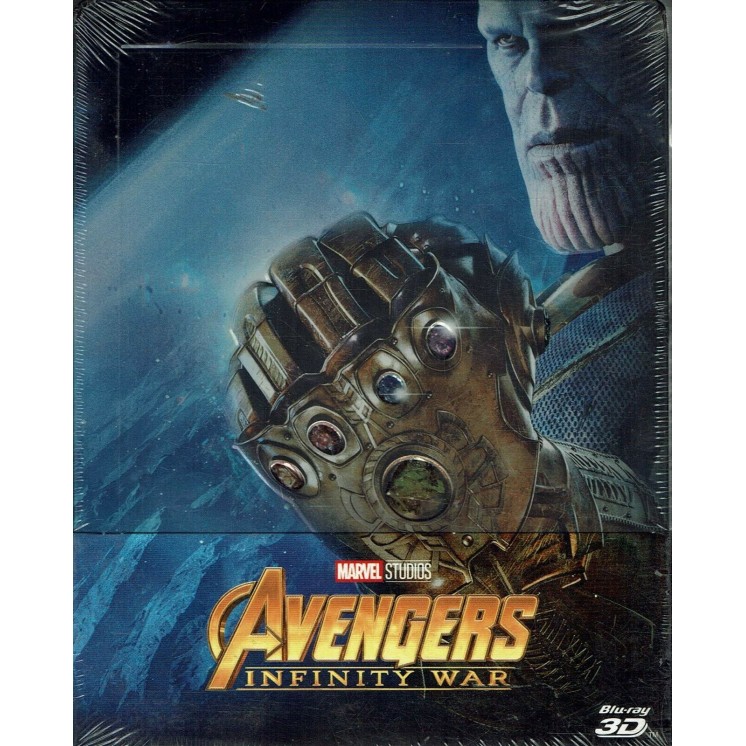 Blu Ray AVENGERS INFINITY WAR STEELBOOK MARVEL NUOVO 3D ITA Gd54