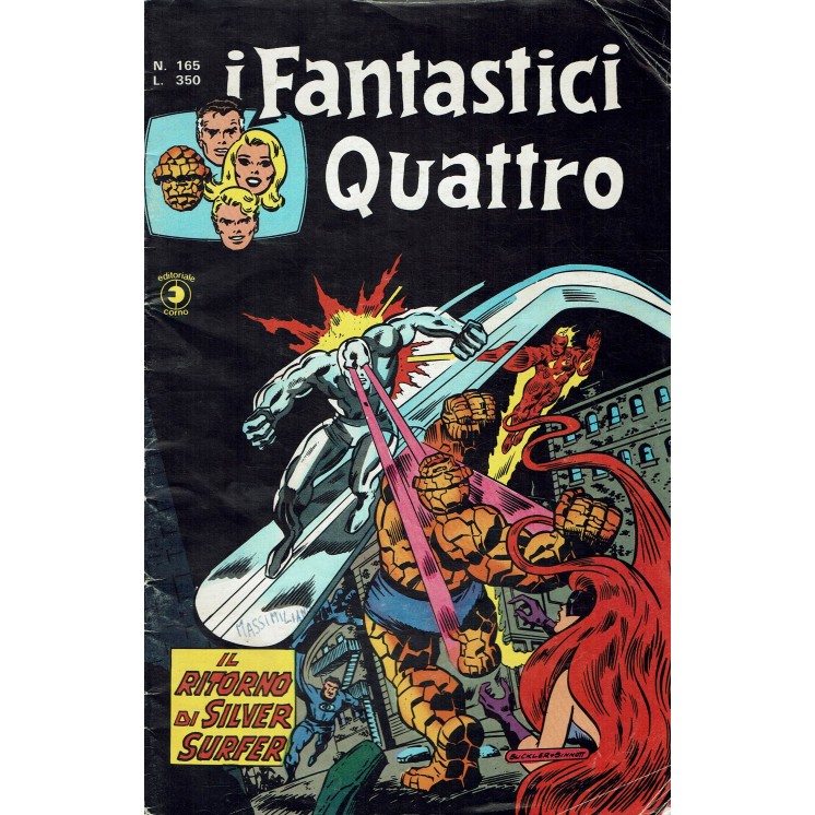 I Fantastici Quattro n. 165 il ritorno di Silver Surfer ed. Corno