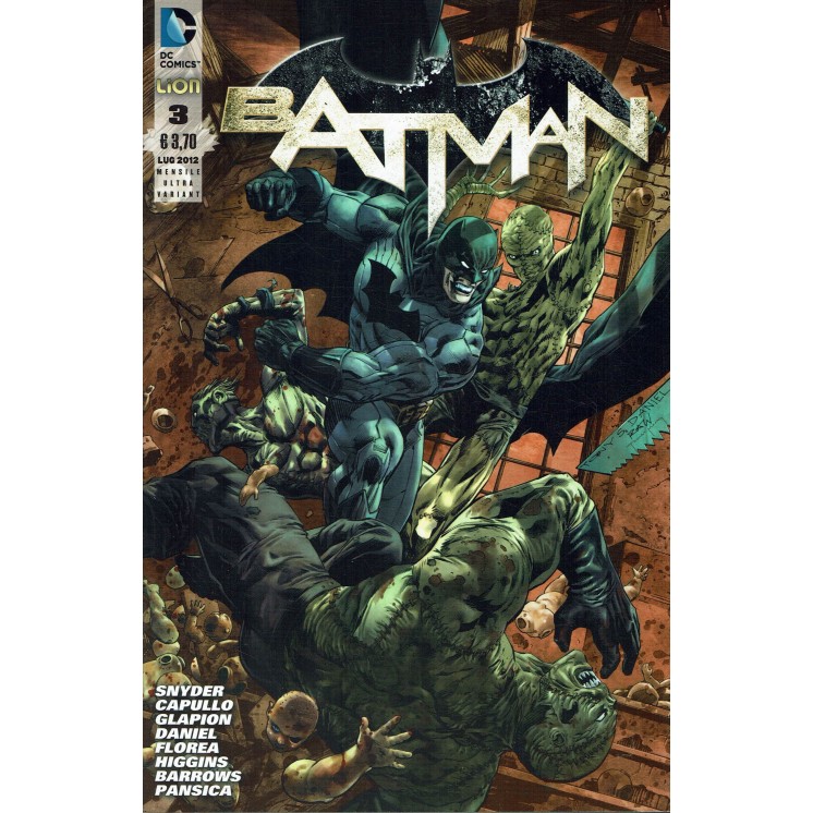 Batman Nuova Serie  3 Mensile  60 ULTRA VARIANT di Snyder ed. Lion  