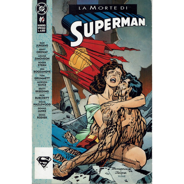 La morte di Superman di Jurgens Stern BROS. ed. Play Press SU58