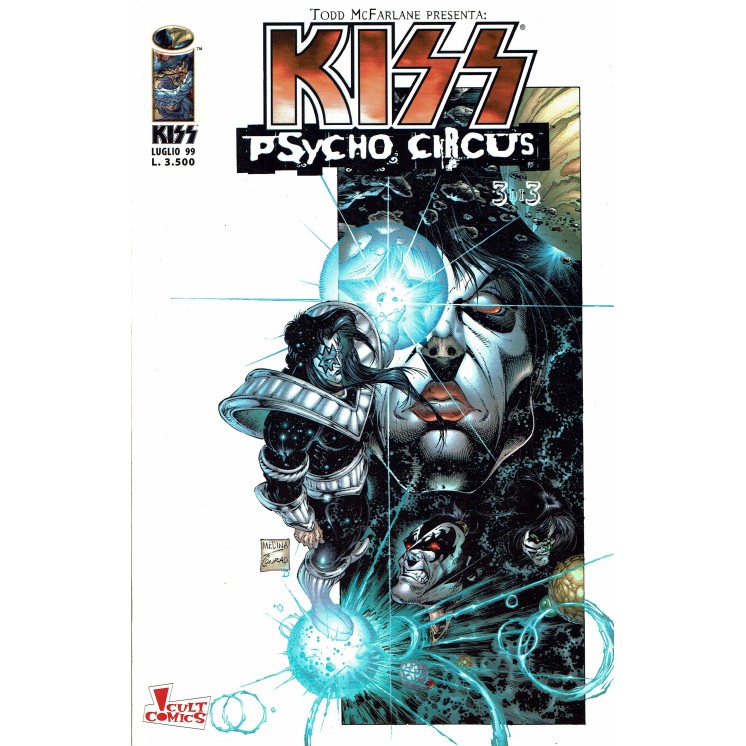 Kyss Psycho Circus 3 di 3 di Todd McFarlane ed.Cult Comics