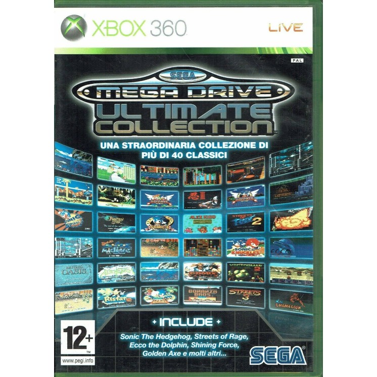 Videogioco Xbox 360 SEGA MEGA DRIVE ULTIMATE COLLECTION ITA libretto 12+ USATO
