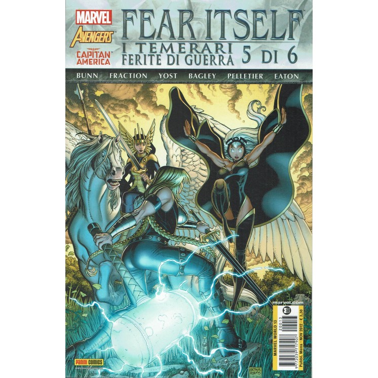 MARVEL WORLD n.13 FEAR ITSELF: I TEMERARI Ferite guerra n. 5 Bagley Panini SU50