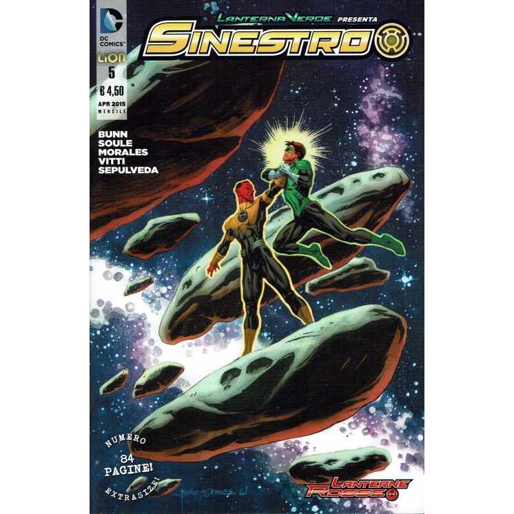 Lanterna Verde presenta SINESTRO  5 di Morales ed. LION 