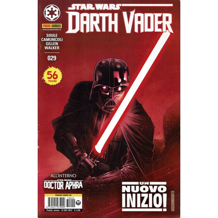 Star Wars 029 Darth Vader di Camuncoli ed. Panini Lucas Books