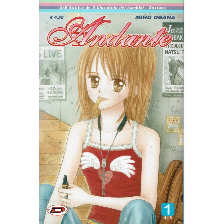 Andante 1/3 serie COMPLETA di Miho Obata aut.Rossana ed. Dynit SC08