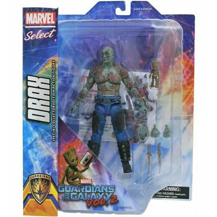 Action Figure Marvel Select Drax Guardians of the Galaxy NUOVO BOX Gd03