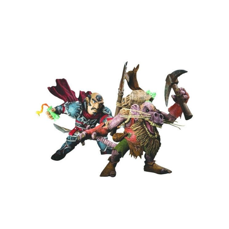 World Of Warcraft S8 BRINK SPANNERCRANK vs SNASSLE 2x figure 13cm DC Direct Gd37