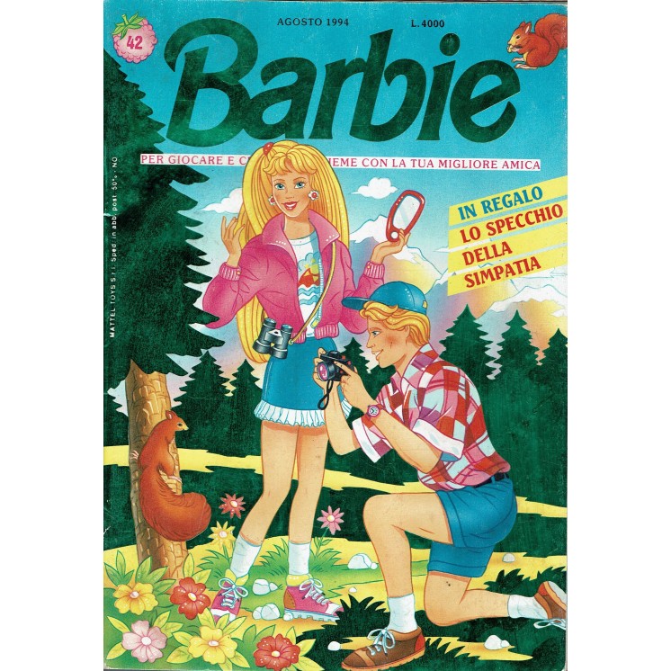 Barbie n. 42 agosto 1994 INSERTO ADESIVI ed. Mondadori