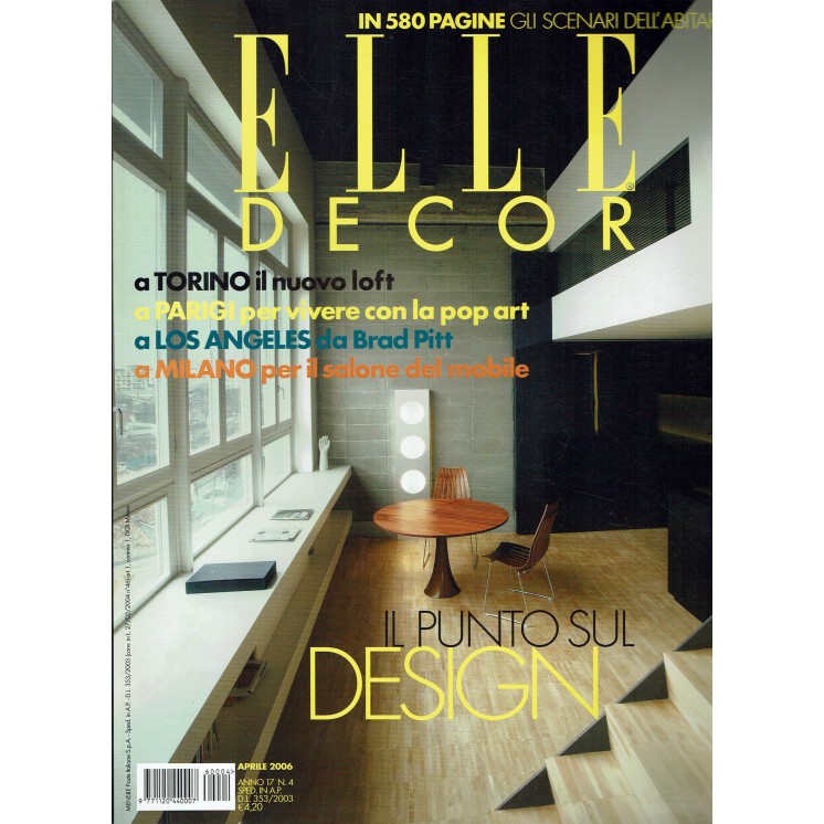 Elle Decor aprile 2006 il punto sul design FF00