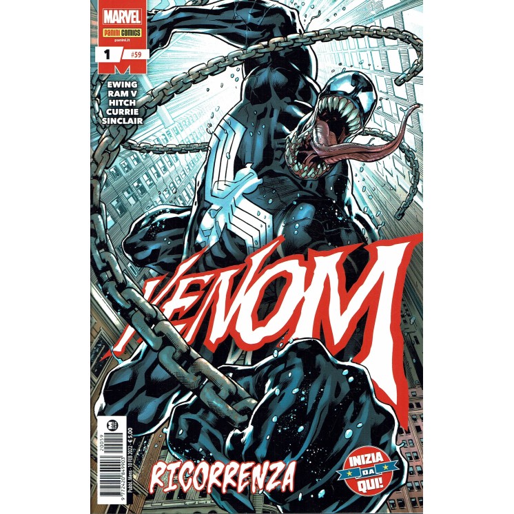 Venom  59 nuova  1 di Brian Hitch nuovo inizio NUOVO ed. Panini