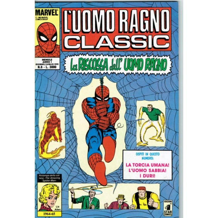 L'Uomo Ragno Classic n. 6 la riscossa dell'Uomo Ragno ed. Star Comics