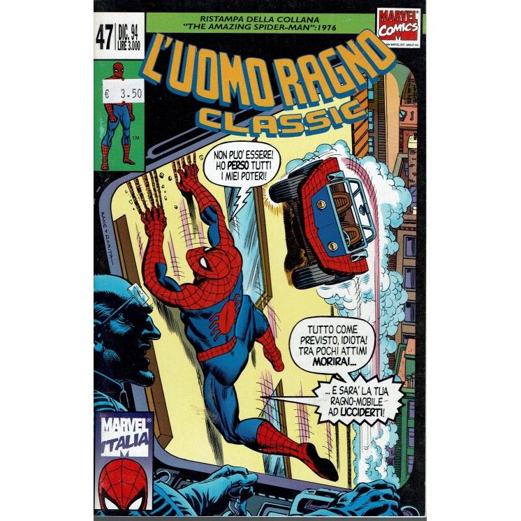 L'Uomo Ragno Classic n.47 lo stupefacente uomo Ragno ed. Marvel Italia