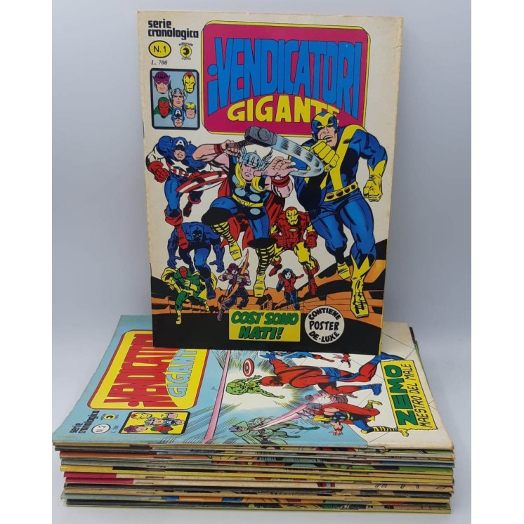 i Vendicatori serie Cronologia Gigante 1/14 COMPLETA di Kirby ed. Corno FU39