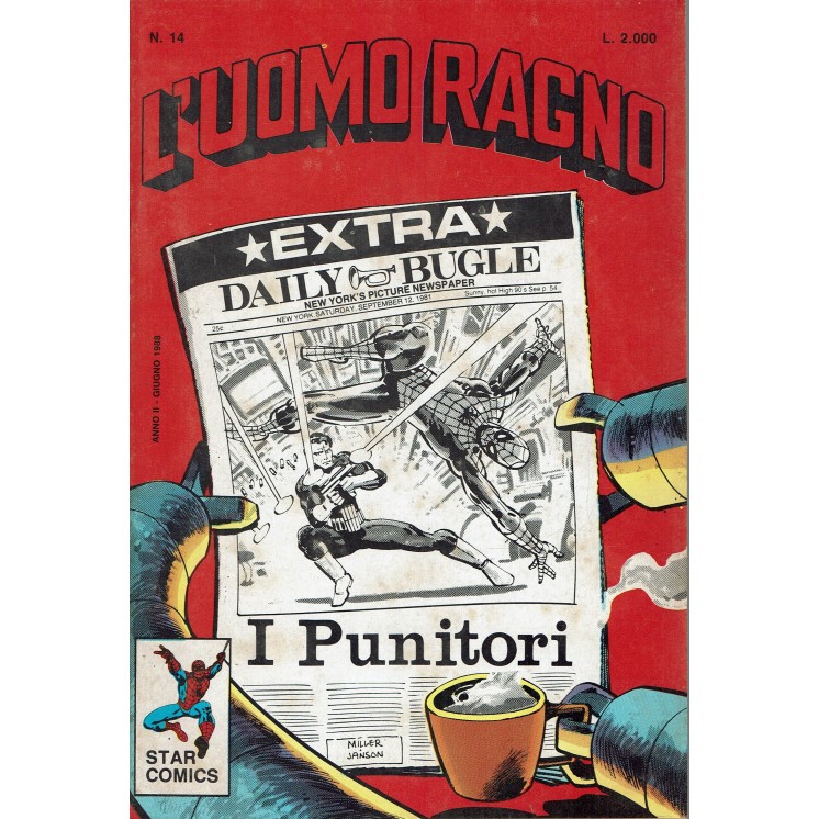 L'Uomo Ragno n.  14 i Punitori originale ed. Star Comics