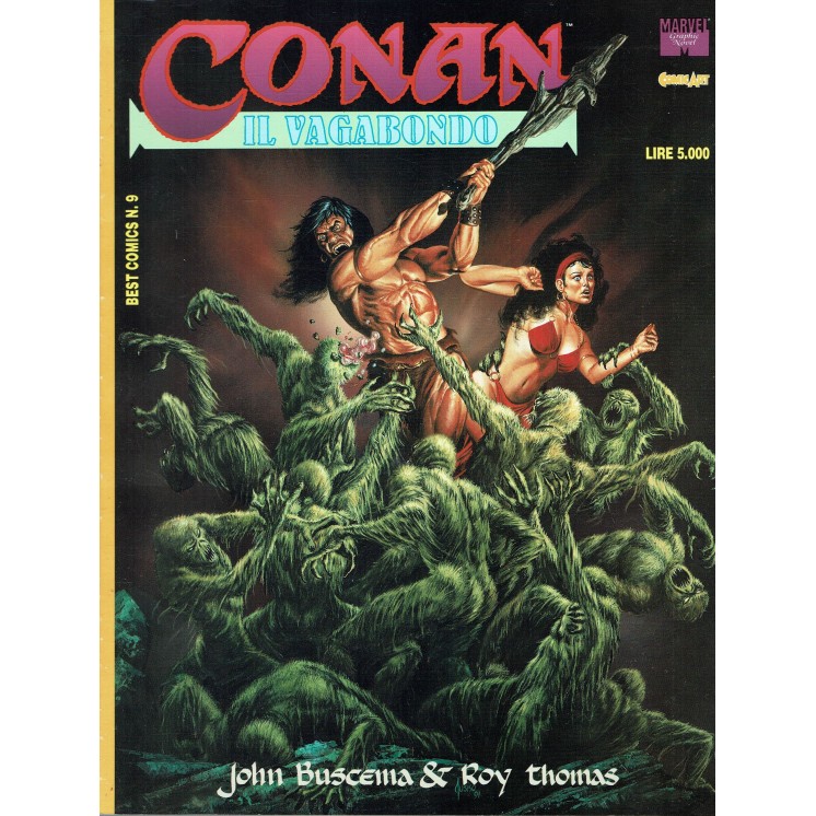 Best Comics n.  9 Conan il vagabondo di Buscema ed. Comic Art FU39
